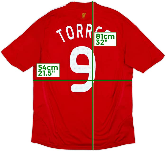 2008-10 Liverpool Home Shirt Torres #9 - 7/10 - (L)