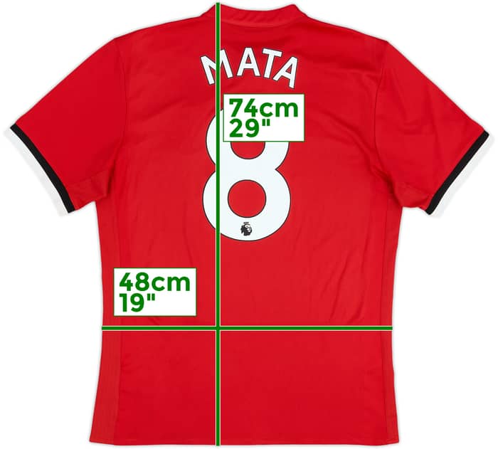 2017-18 Manchester United Home Shirt Mata #8 - 6/10 - (M)