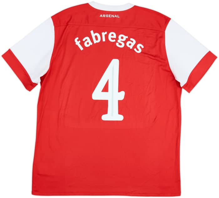 2010-11 Arsenal Home Shirt Fabregas #4 - 5/10 - (XL)