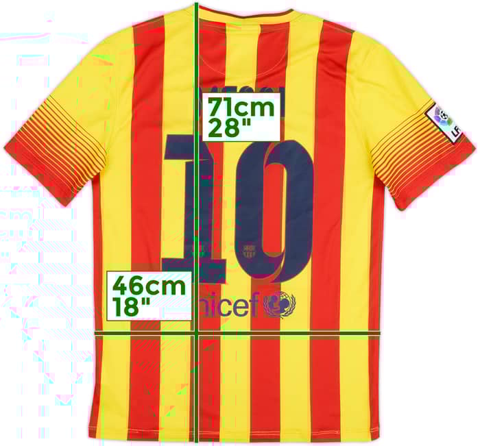 2013-15 Barcelona Away Shirt Messi #10 - 7/10 - (S)