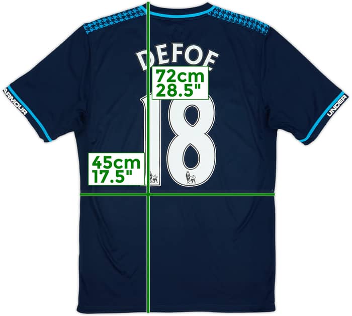 2013-14 Tottenham Third Shirt Defoe #18 - 7/10 - (M)