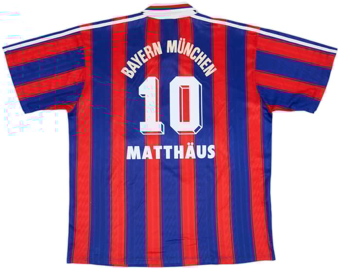 1995-97 Bayern Munich Home Shirt Matthaus #10 - 6/10 - (L/XL)