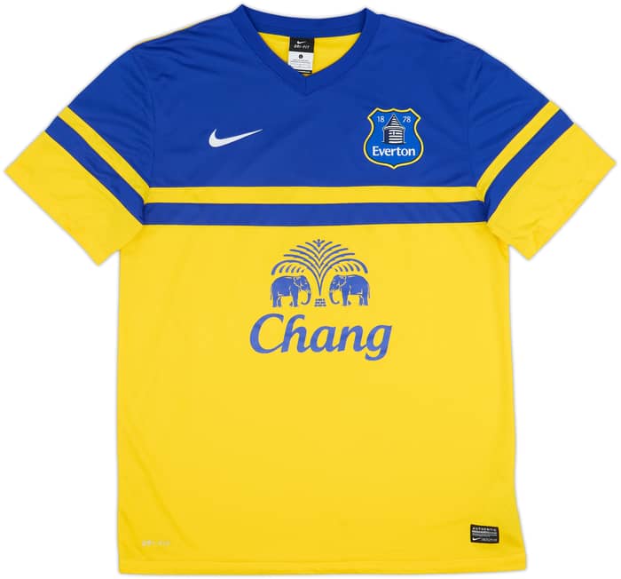 2013-14 Everton Away Shirt Baines #3 - 7/10 - (L)