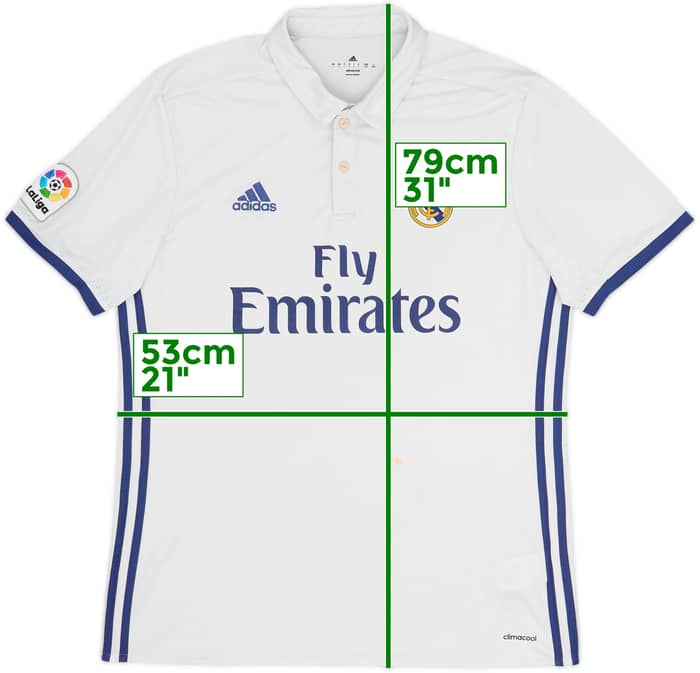 2016-17 Real Madrid Home Shirt - 4/10 - (L)