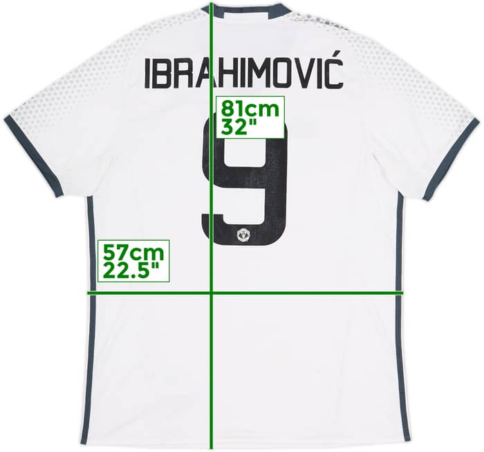2016-17 Manchester United Third Shirt Ibrahimovic #9 - 5/10 - (XL)