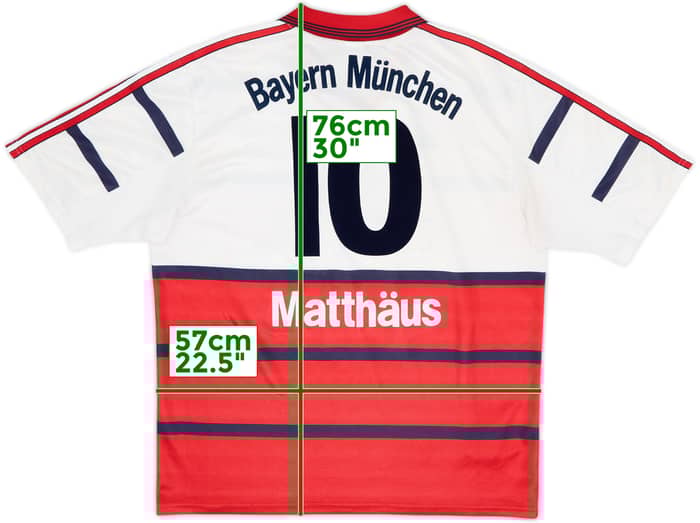 1998-00 Bayern Munich Away Shirt Matthaus #10 - 7/10 - (L)