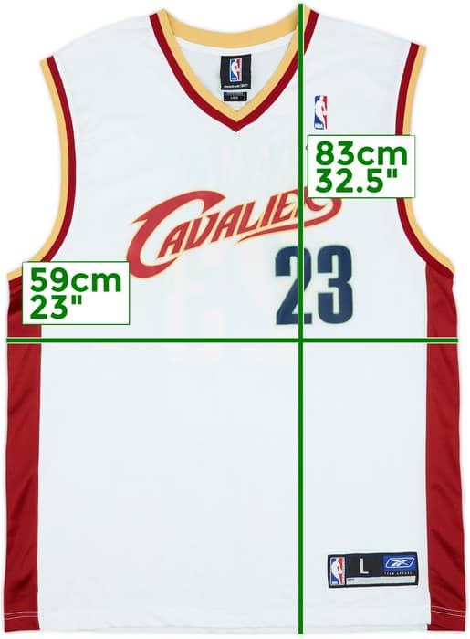 2003-06 Cleveland Cavaliers James #23 Reebok Home Jersey - 6/10 - (L)
