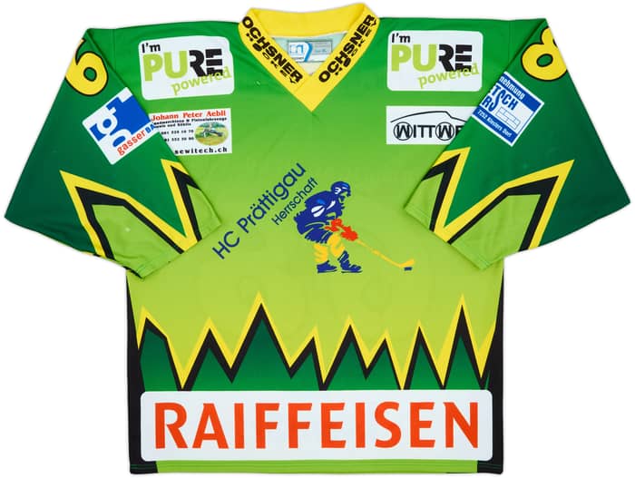 2010s HC Prattigau-Herrschaft #68 Ochsner Hockey Home Jersey - 7/10 - (XL)