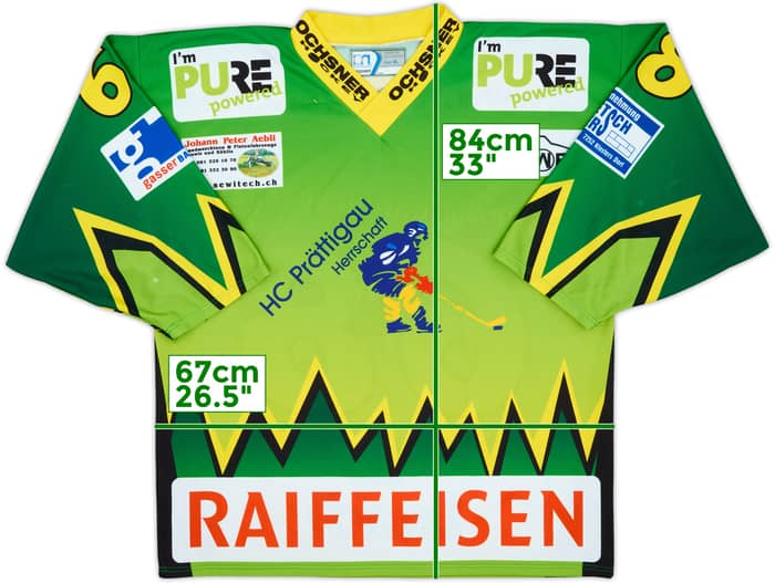 2010s HC Prattigau-Herrschaft #68 Ochsner Hockey Home Jersey - 7/10 - (XL)