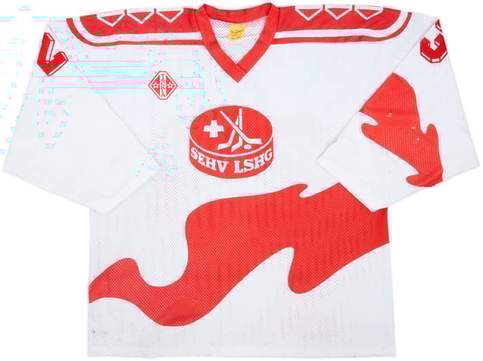 1980s Switzerland National Hockey #23 Tackla Home Jersey - 4/10 - (XL)