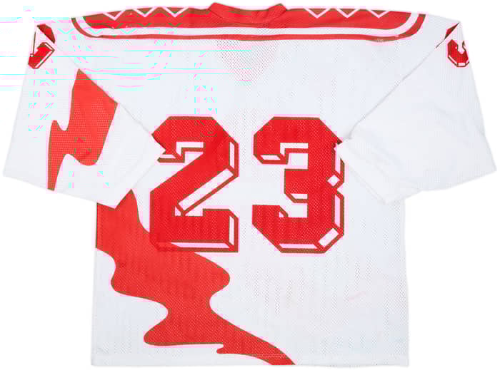 1980s Switzerland National Hockey #23 Tackla Home Jersey - 4/10 - (XL)