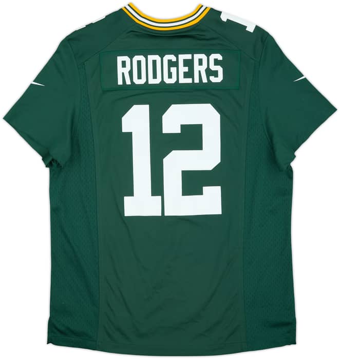 2012-22 Green Bay Packers Rodgers #12 Nike Game Home Jersey - 3/10 - (M)