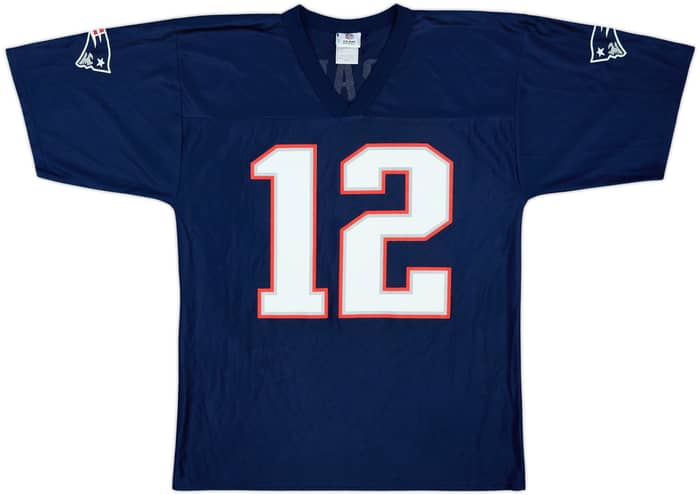 2008-11 New England Patriots Brady #12 NFL Replica Home Jersey - 9/10 - (M)