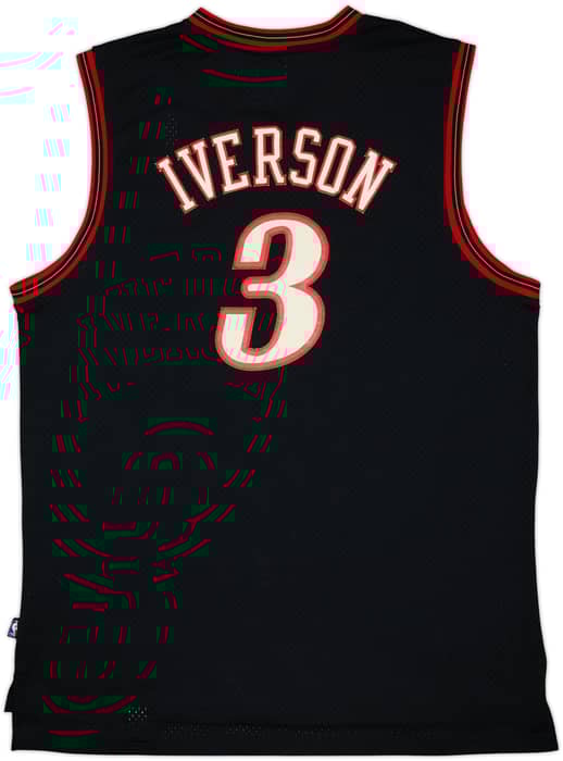 2004-06 Philadelphia 76ers Iverson #3 Reebok Swingman Away Jersey - 7/10 - (XXL)