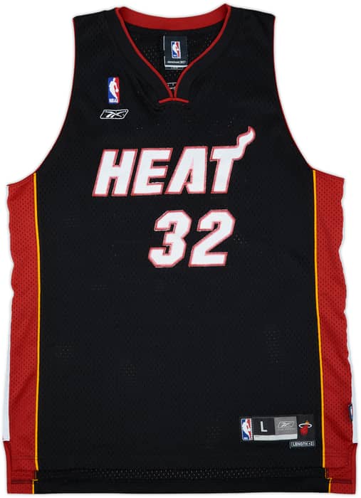 2004-06 Miami Heat O'Neal #32 Reebok Swingman Away Jersey - 5/10 - (L)