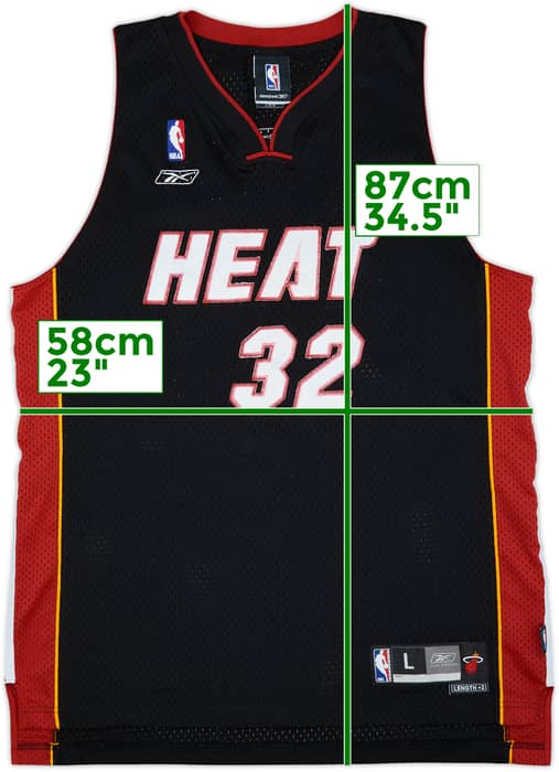 2004-06 Miami Heat O'Neal #32 Reebok Swingman Away Jersey - 5/10 - (L)