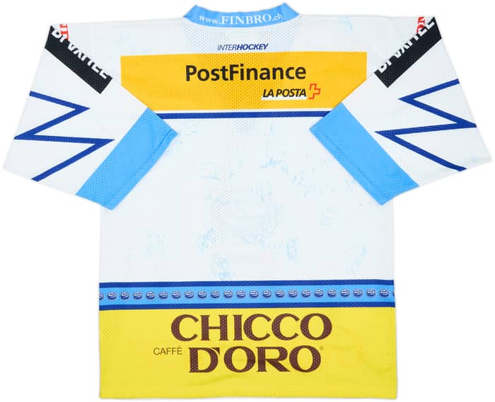 2000s HC Ambri-Piotta 'Signed' Yvette Away Jersey - 4/10 - (M)