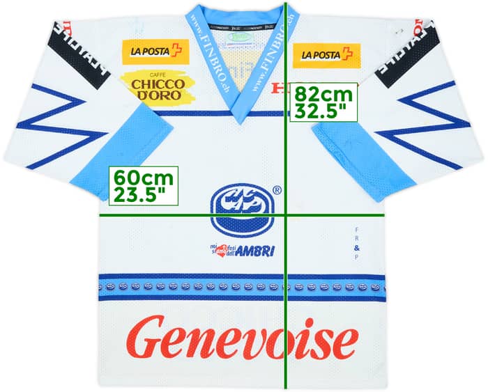 2000s HC Ambri-Piotta 'Signed' Yvette Away Jersey - 4/10 - (M)