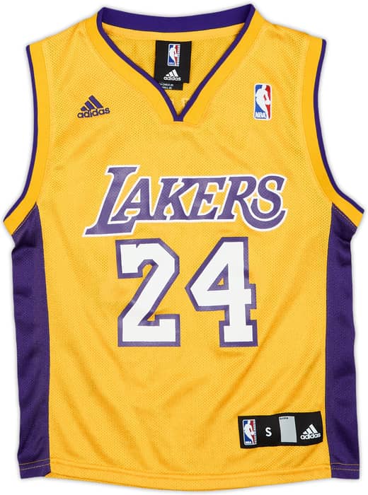 2006-10 LA Lakers Bryant #24 adidas Home Jersey - 9/10 - (S.Boys)