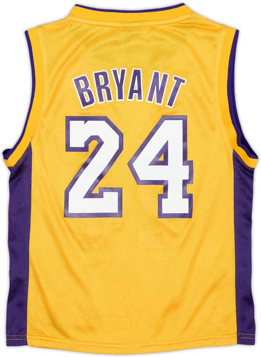 2006-10 LA Lakers Bryant #24 adidas Home Jersey - 9/10 - (S.Boys)