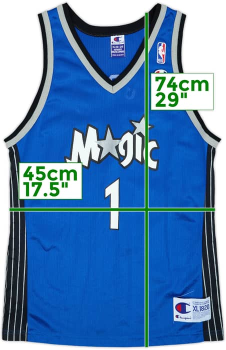 2000-02 Orlando Magic McGrady #1 Champion Away Jersey - 9/10 - (XL.Boys)