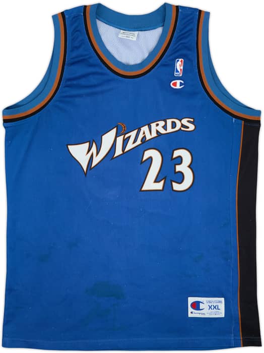 2001-03 Washington Wizards Jordan #23 Champion Away Jersey - 6/10 - (XXL)