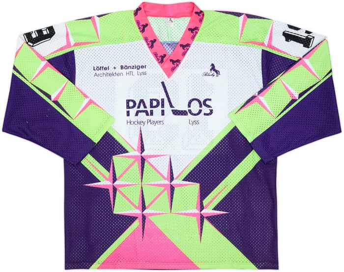 1990s Papilos Hockey #19 Blacky Template Jersey - 5/10 - (XL)