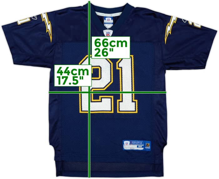 2005-06 San Diego Chargers Tomlinson #21 Reebok On Field Home Jersey - 9/10 - (M.Boys)