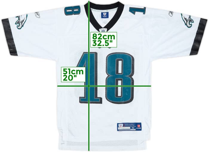 2009-11 Philadelphia Eagles Maclin #18 Reebok On Field Away Jersey - 8/10 - (S)