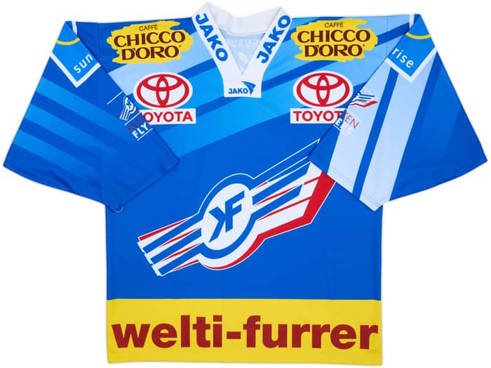 2004-05 Kloten Flyers 'Signed' Ochsner Home Jersey - 9/10 - (L)