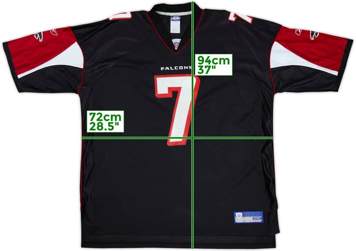 2003-04 Atlanta Falcons Vick #7 Reebok On Field Alternate Jersey - 8/10 - (XXL)