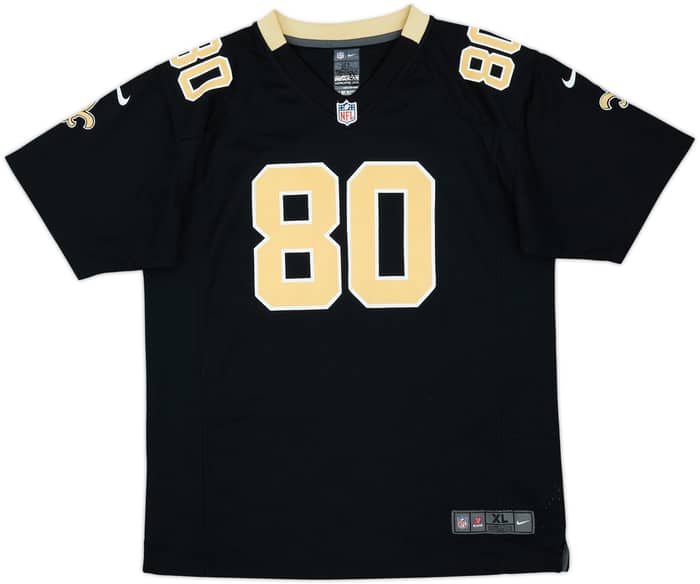 2012-14 New Orleans Saints Graham #80 Nike Game Home Jersey - 7/10 - (XL.Boys)