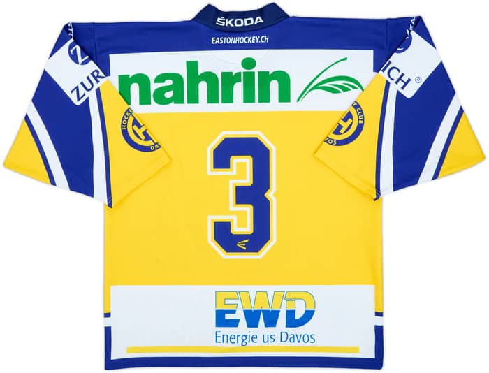 2005-06 HC Davos #3 Easton Alternate Jersey - 8/10 - (S)