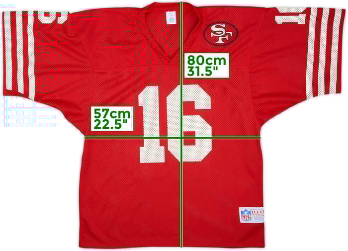 1990 San Francisco 49ers #16 Topley Training Jersey - 7/10 - (L)