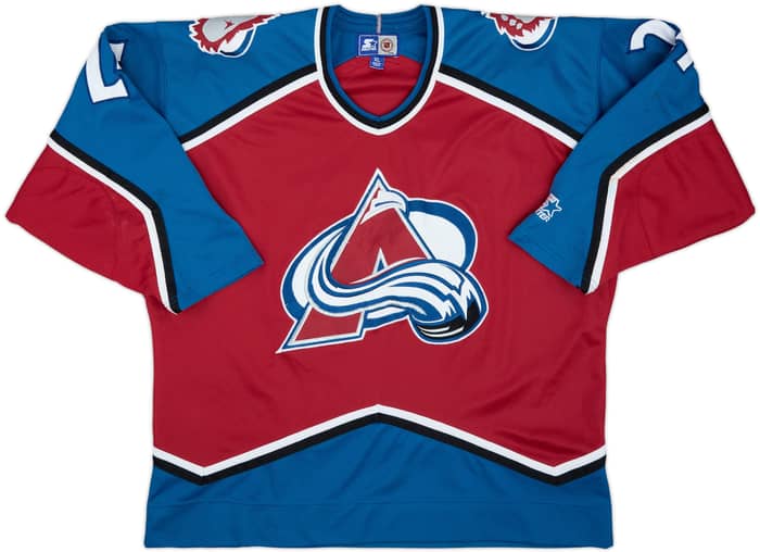 1996-97 Colorado Avalanche Klemm #24 Starter Away Jersey - 4/10 - (XL)