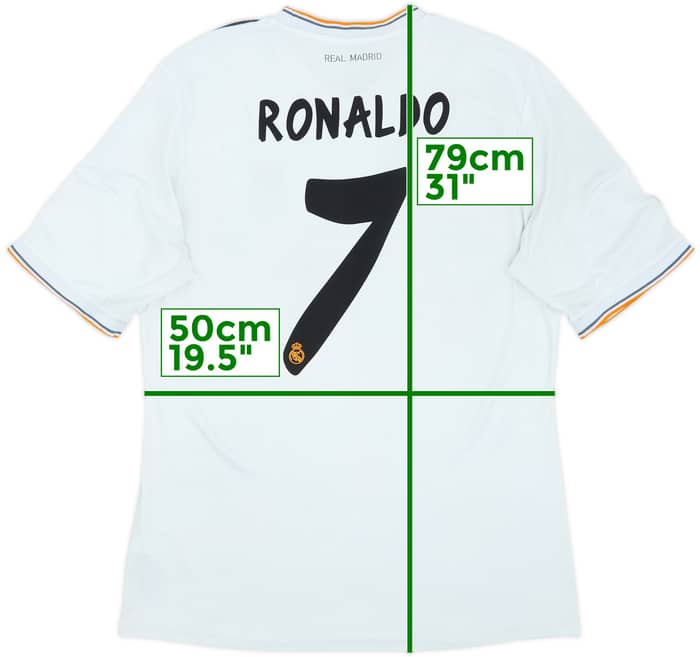 2013-14 Real Madrid Home Shirt Ronaldo #7 - 5/10 - (L)