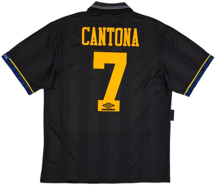 1993-95 Manchester United Away Shirt Cantona #7 - 8/10 - (L)