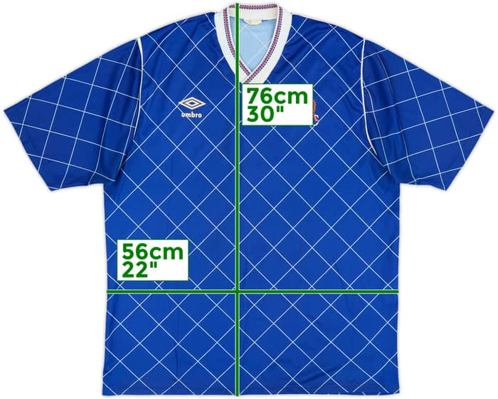 1987-89 Chelsea Home Shirt - 8/10 - (L)
