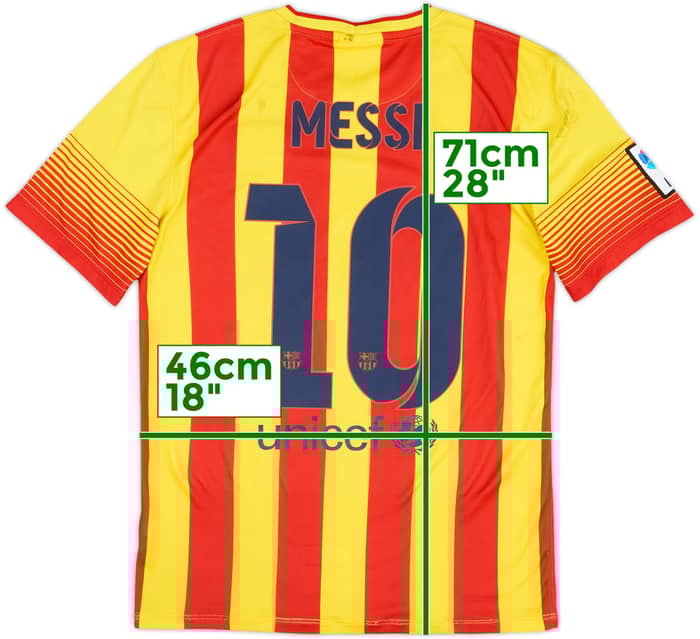 2013-15 Barcelona Away Shirt Messi #10 - 5/10 - (S)