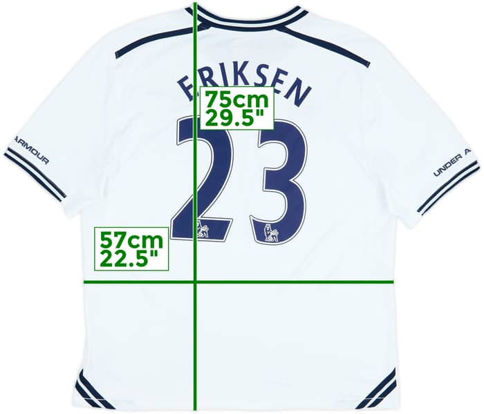 2013-14 Tottenham Home Shirt Eriksen #23 - 8/10 - (XL)