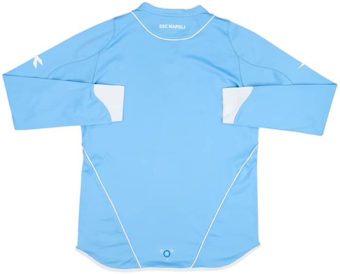 2007-08 Napoli Home L/S Shirt - 6/10 - (L)