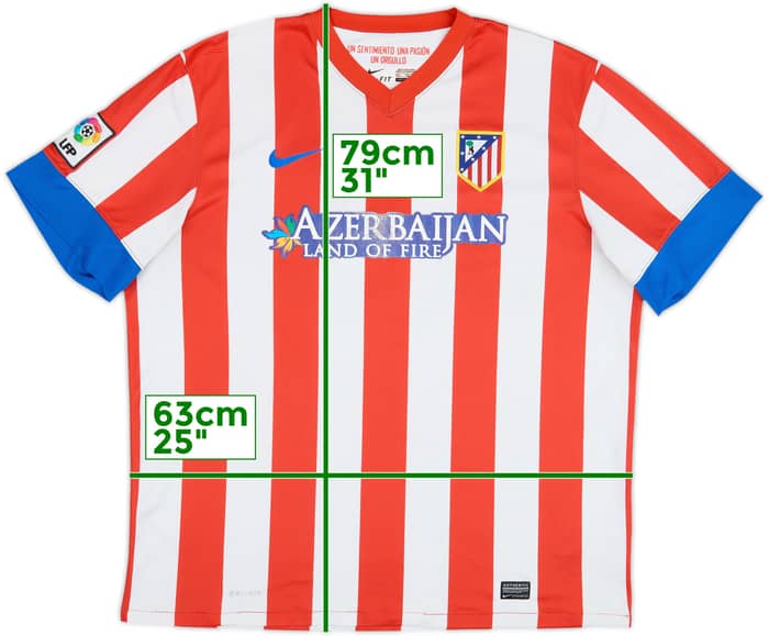 2012-13 Atletico Madrid Home Shirt - 5/10 - (XXL)