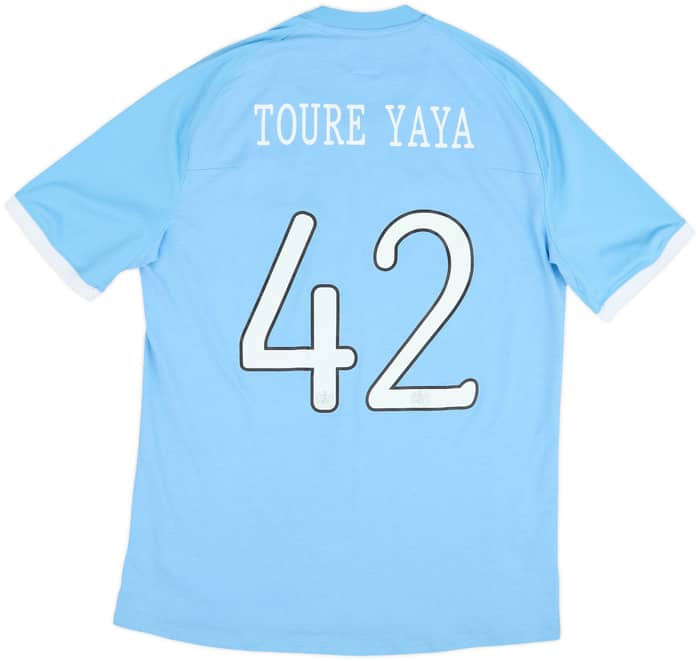 2010-11 Manchester City 'FA Cup Final' Home Shirt Toure Yaya #42 - 7/10 - (L)