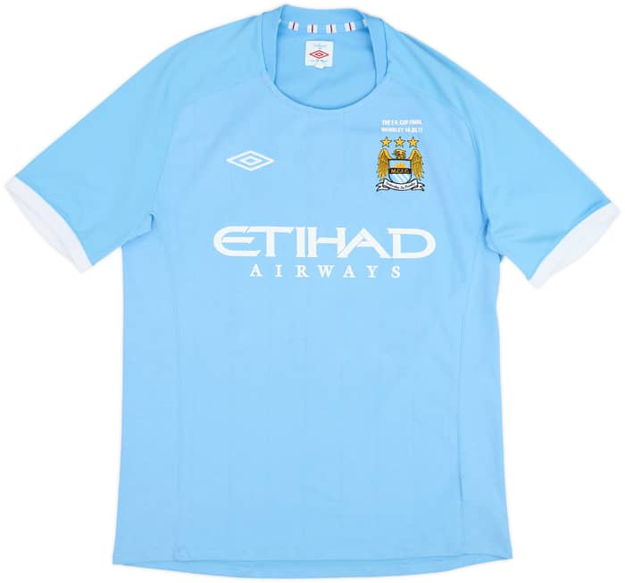 2010-11 Manchester City 'FA Cup Final' Home Shirt Toure Yaya #42 - 7/10 - (L)
