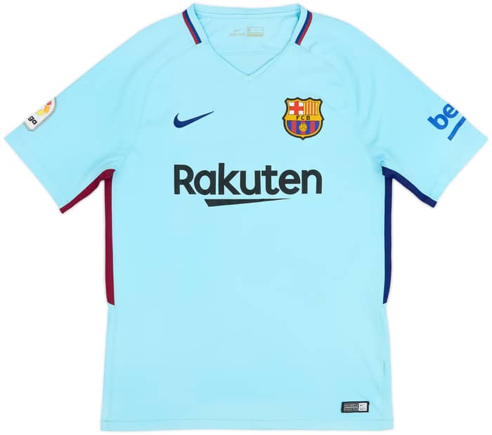 2017-18 Barcelona Away Shirt A.Iniesta #8 - 7/10 - (M)