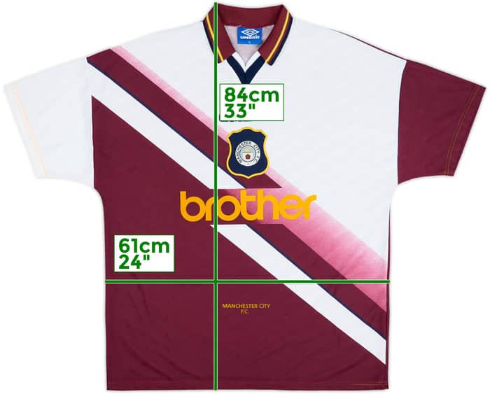 1996-97 Manchester City Away Shirt - 8/10 - (XL)