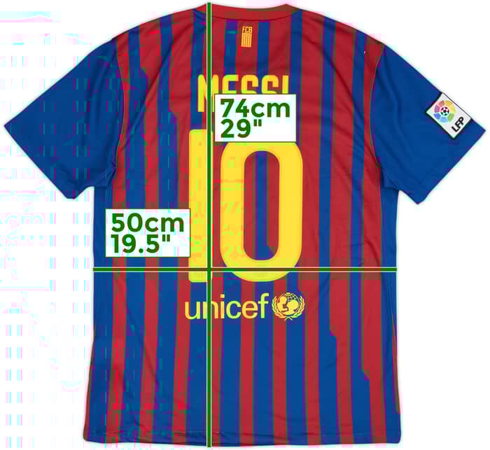 2011-12 Barcelona Home Shirt Messi #10 - 6/10 - (M)