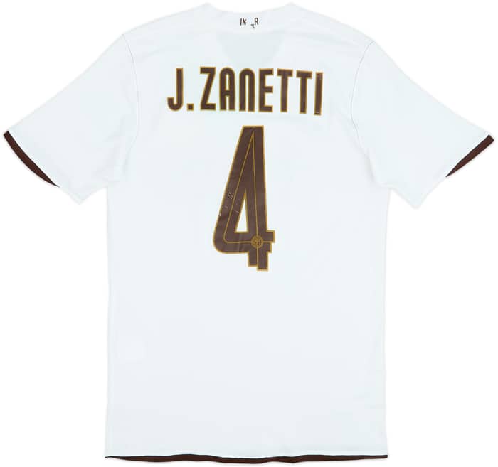 2008-09 Inter Milan Away Shirt J.Zanetti #4 - 5/10 - (M)
