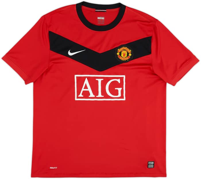 2009-10 Manchester United Home Shirt Berbatov #9 - 6/10 - (L)