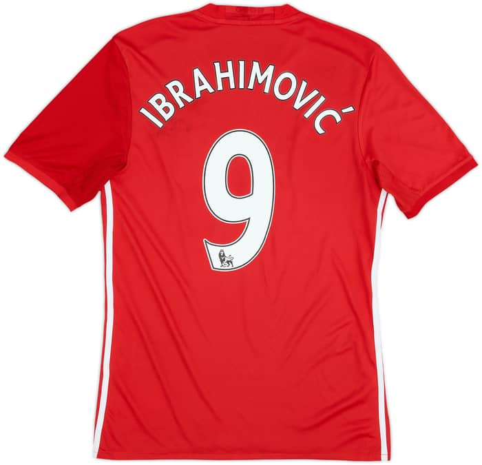 2016-17 Manchester United Home Shirt Ibrahimovic #9 - 5/10 - (S)